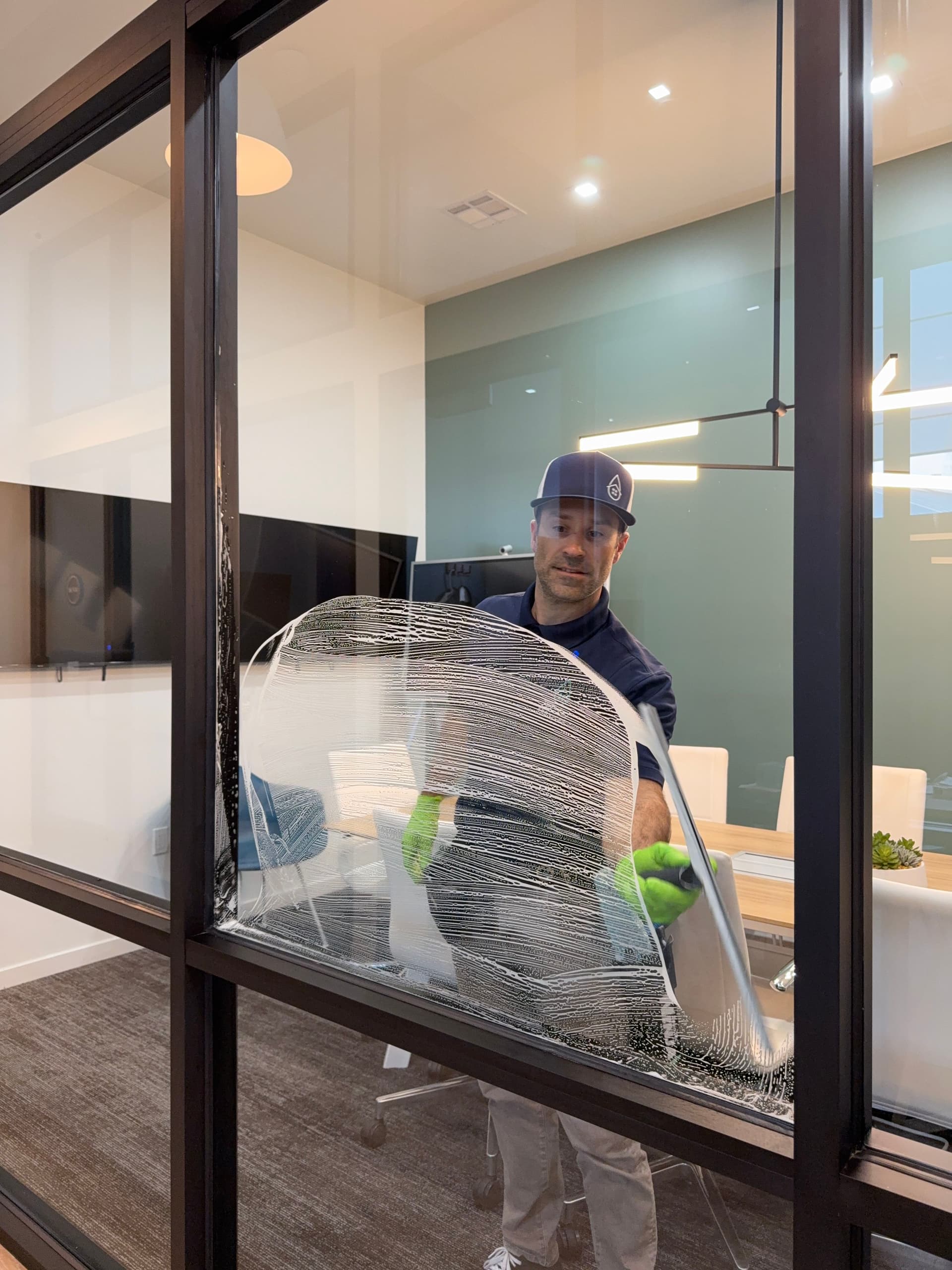 Polished Office Windows for a Sparkling Workspace